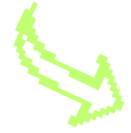 Neon Pixel Arrow