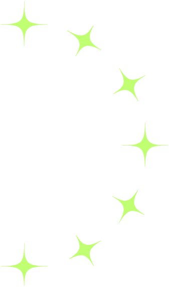Green Sparkles Cluster